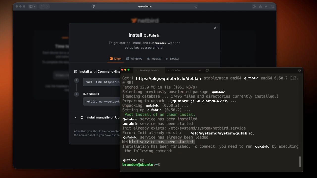Install NetBird Headless