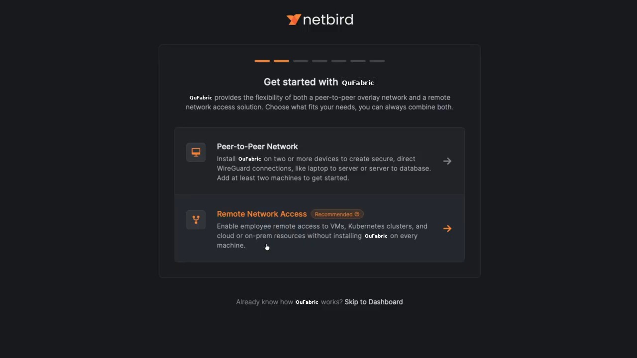 NetBird Onboarding