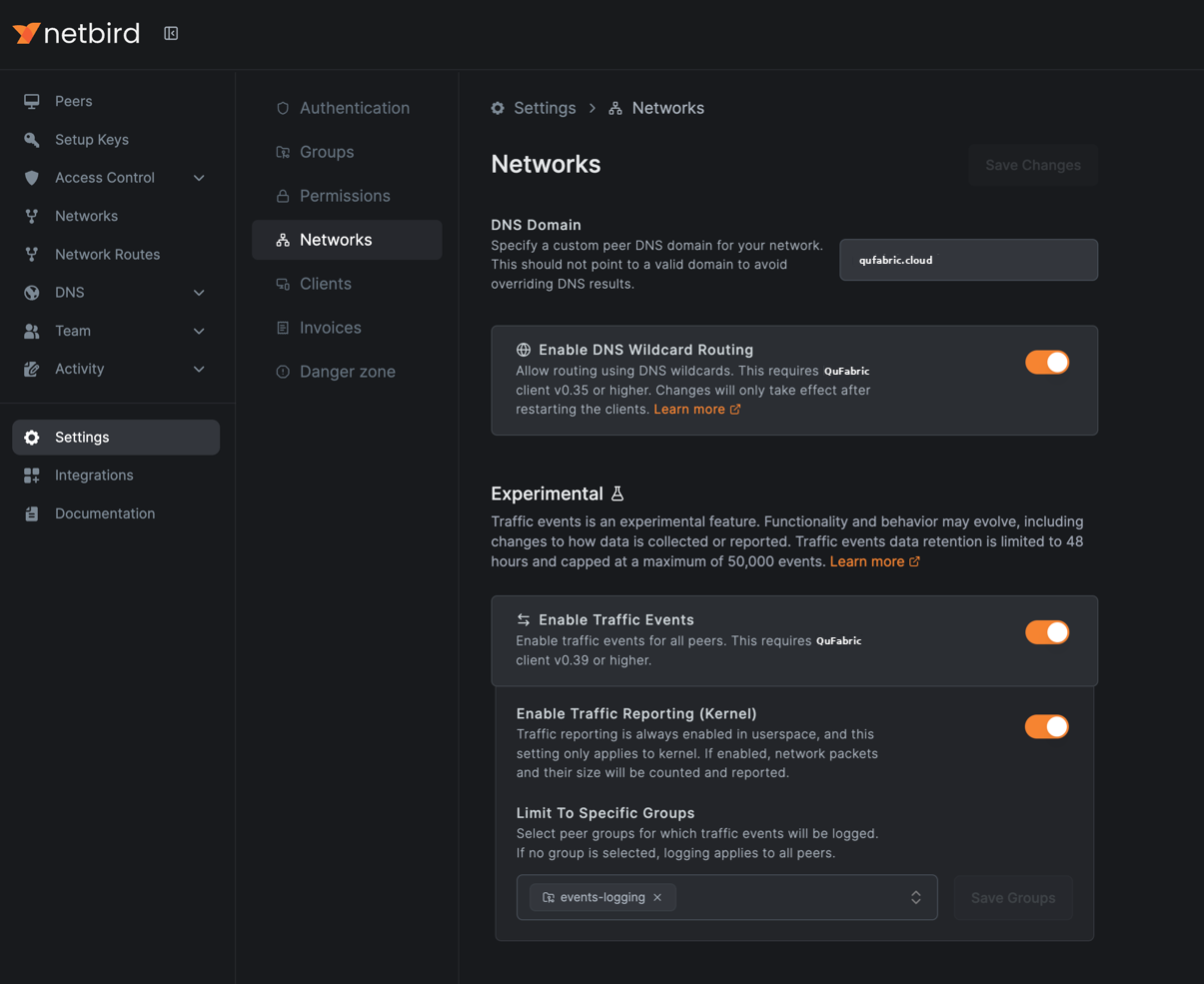 traffic-events-logging-settings