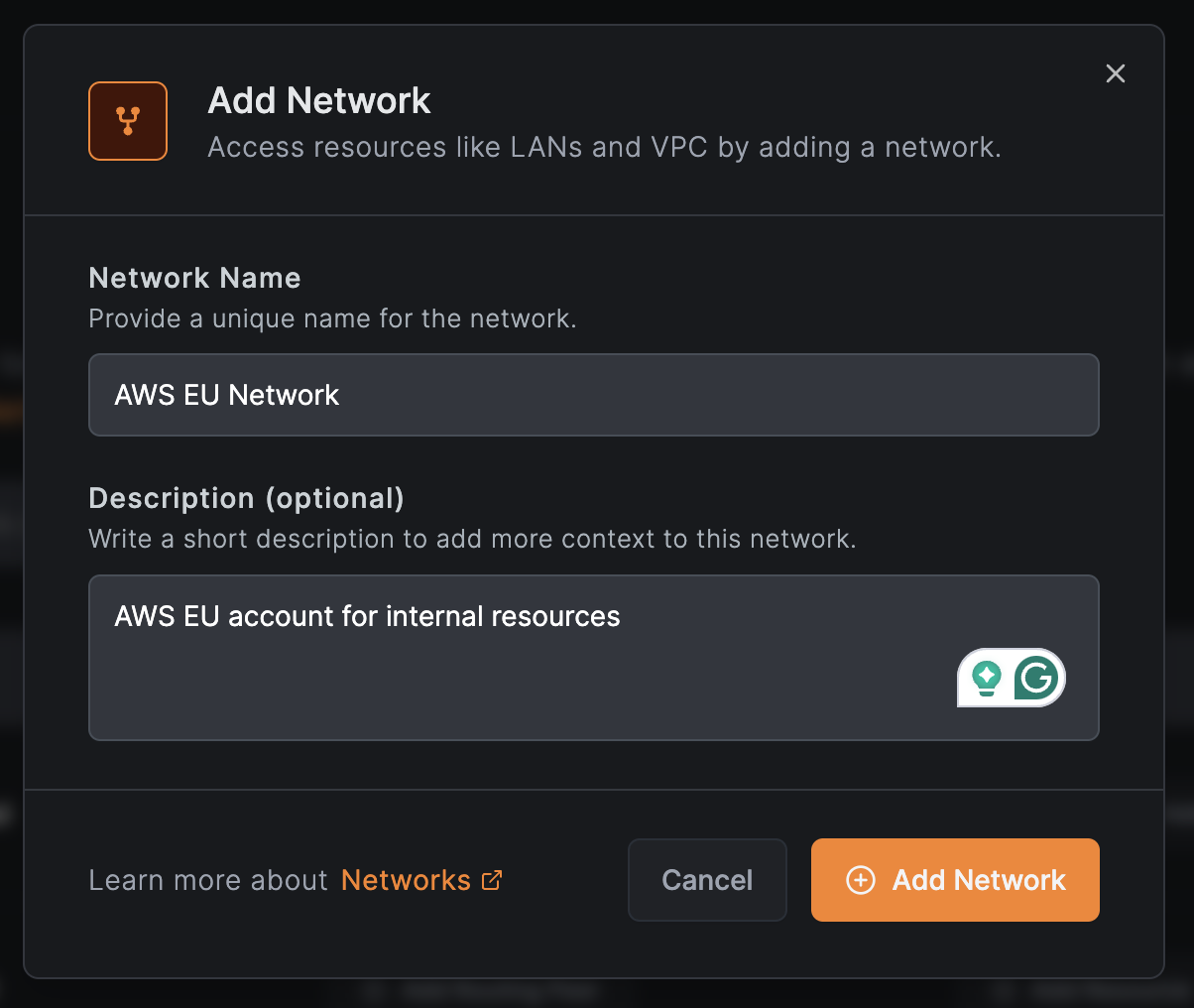 Create Network