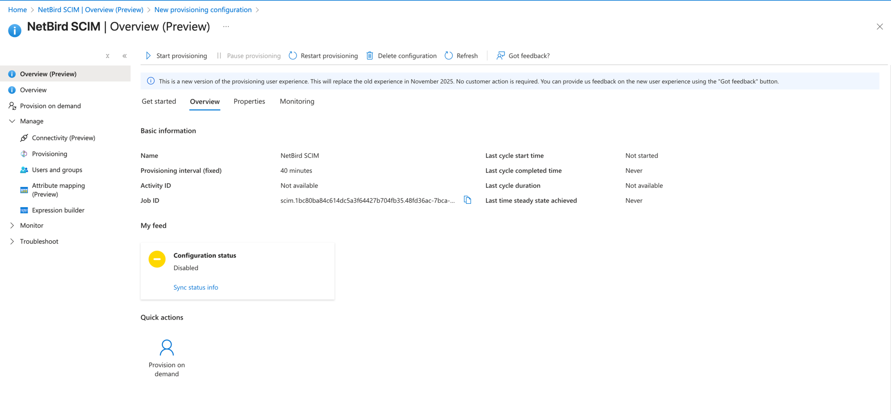 Microsoft Entra ID Connection Success