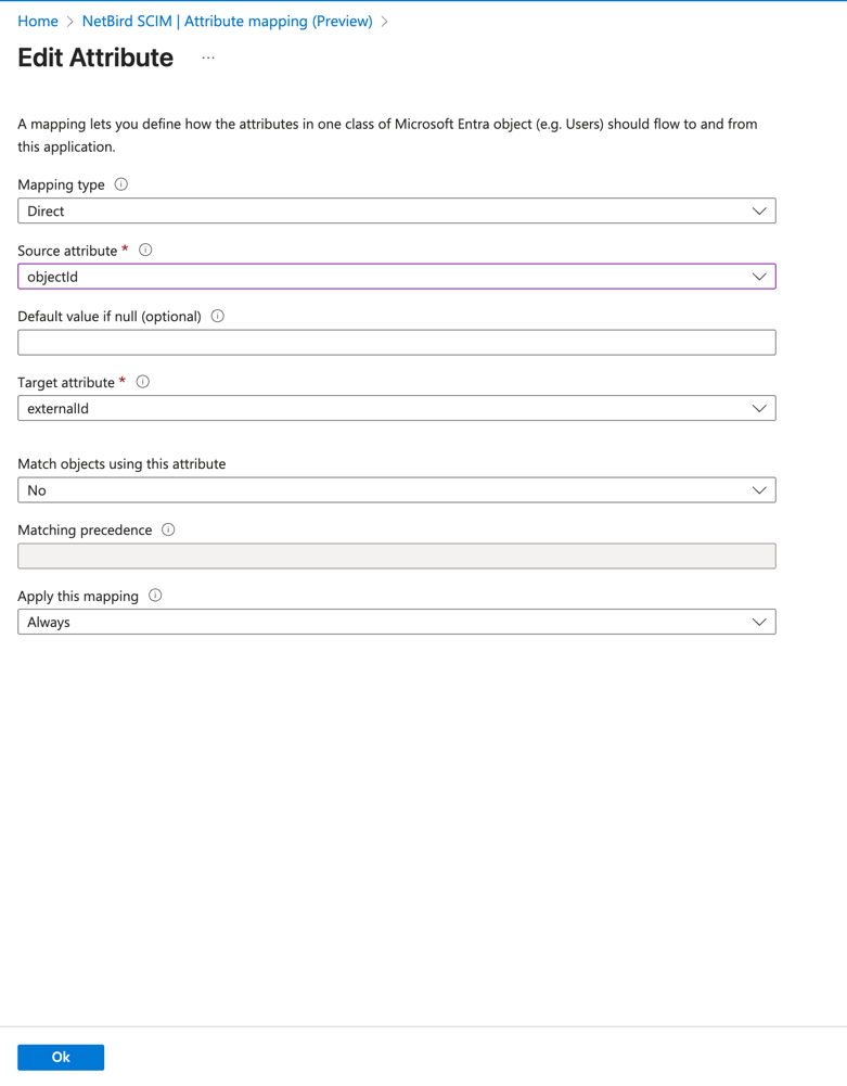 Microsoft Entra ID Edit External ID Attribute