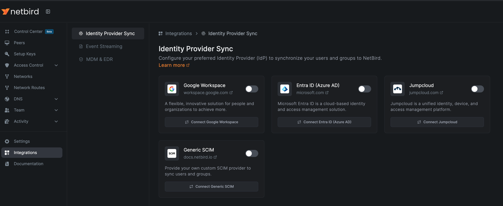 NetBird Keycloak Integration