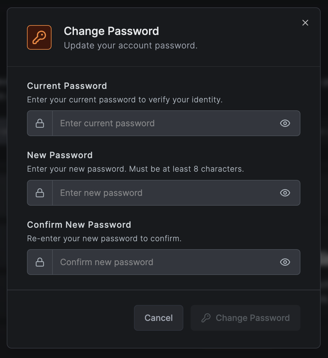 Change Password