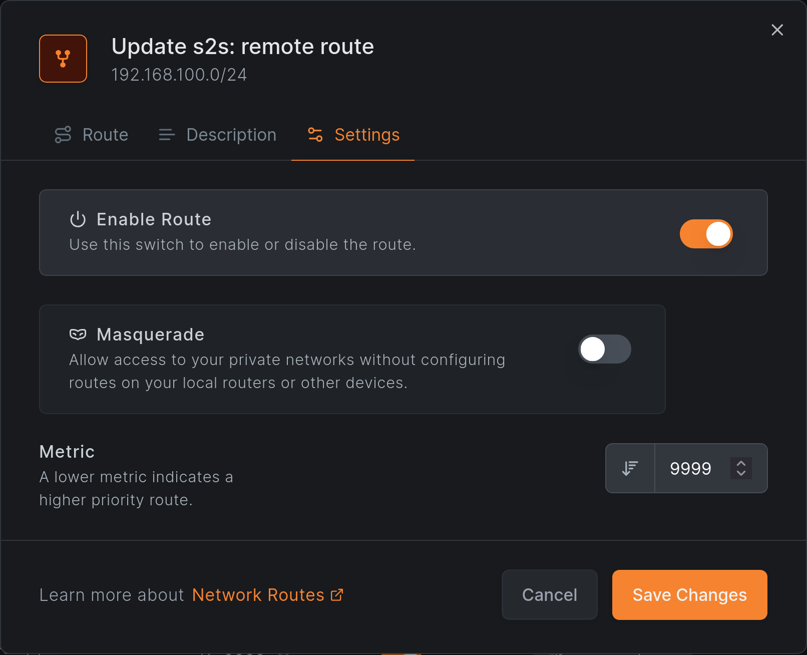 route-without-masquerading
